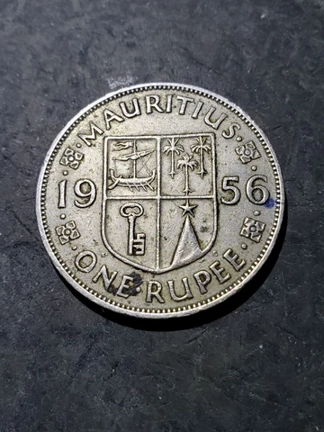1956 Mauritius Rupee Coin #2811 Cover