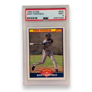 1989 Score Gary Sheffield #625 Graded PSA 9 Mint Rookie Baseball Card - Picture 1 of 2