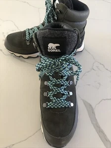 Women’s Sorel Kinetic Conquest Hiking Boots Alpine Tundra Quarry 7 US Size 9.5 - Picture 1 of 22