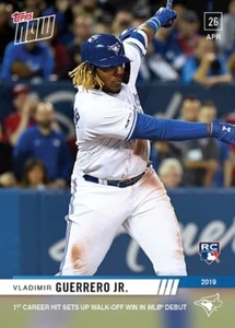 2019 Topps Now #137 Vladimir Guerrero Jr RC Rookie - 1st Career Hit MLB Debut - Bild 1 von 2
