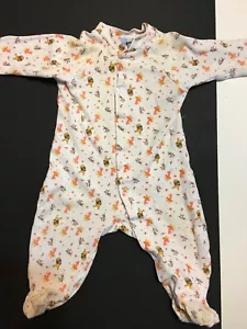 Pigiama Disney Pooh pezzo unico bambino taglia 6-9 mesi manica lunga footies - Foto 1 di 3