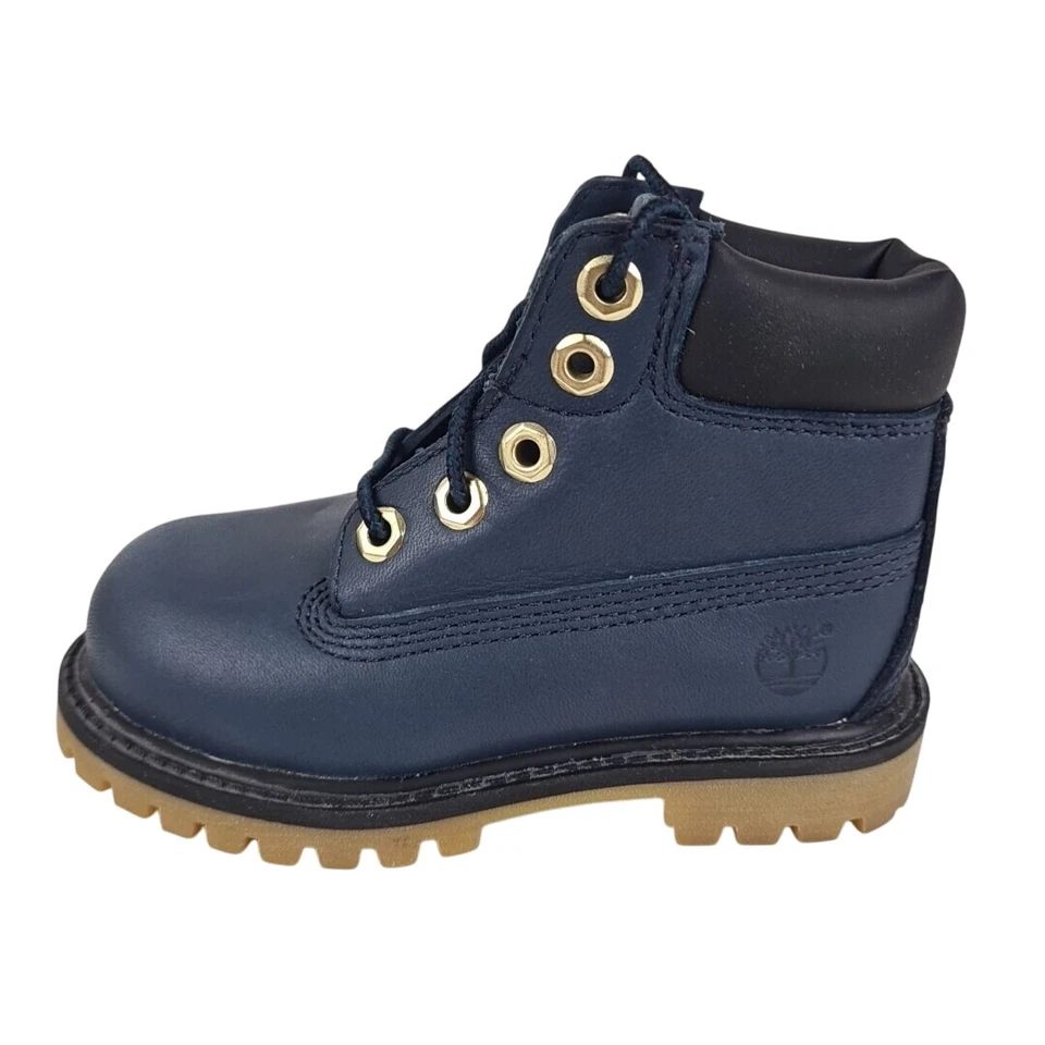 Timberland Niños Pequeños 6In 36825 Botas Premium Aire Libre Senderismo Azul Marino Mar Talla 5 Foto 1 de 4