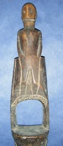 Antique wooden tobacco cutting tool with Ana Deo from Timor, no keris, kris - Picture 1 of 12