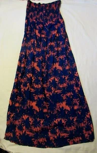 Pretty F & F navy DRESS with pink abstract design size 12-14 - Picture 1 of 1