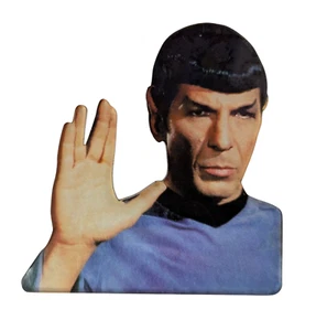 1997 ATA-Boy Star Trek Mr. Spock Vulcan Hand Salute Figural Magnet - Picture 1 of 2