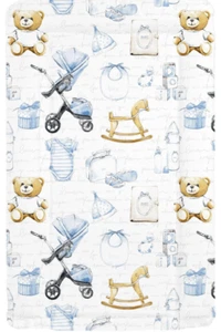 Cambiador de viaje, mesa o cuña para bebé niño - Impermeable - Diseño vintage - Imagen 1 de 15