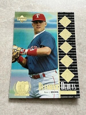1997 Upper Deck Diamond Debuts #473 Kevin Brown MLB Texas Rangers - Image 1 of 2