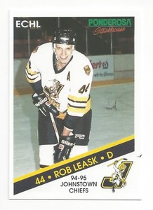 1994-95 Johnstown Chiefs (ECHL) Rob Leask (Straubing Tigers)