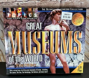 SEALED Great Museums Of The World, 1999 Big Box PC, CounterTop Software CD Win95 - Picture 1 of 6
