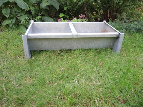 Vintage Galvanised  Trough Garden Planter 62 cm long (113) Cover