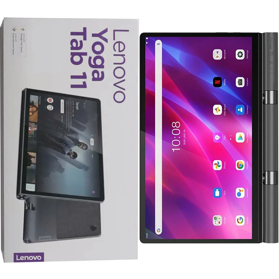 NEW Lenovo Yoga Tab 11 Grey 128GB + 4GB Wifi + 4G/LTE Factory Unlocked Tablet - Image 1 of 1
