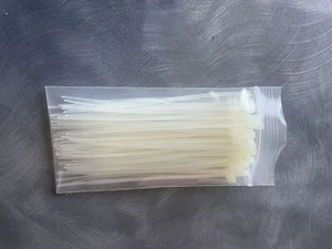 Quality Clear Cable Ties (100mm x 2.5mm) 100 in a Pack - Picture 1 of 1