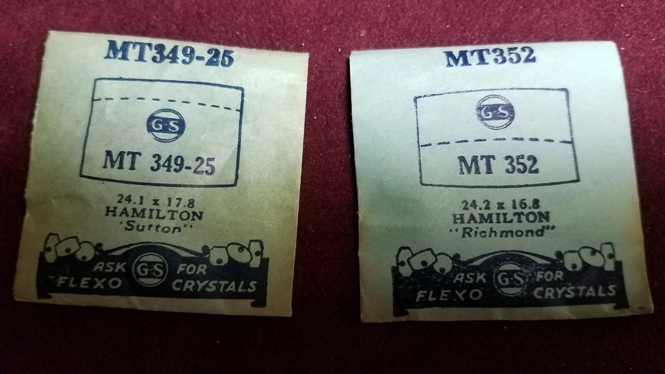 HAMILTON ранней модели винтажные наручные часы кристаллы GS (C до MT) p.1 из 2 - Изображение 1 из 1