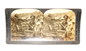 Rifle Grenade in British Trench in Balkans WWI Keystone Stereoview CA2 - Picture 1 of 6