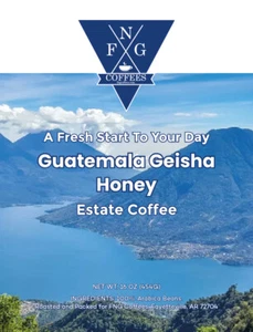FNG Kaffee-Guatemala Geisha Honig gewaschener Kaffee - gemahlen oder ganze Bohne - 16 Unzen - Bild 1 von 1