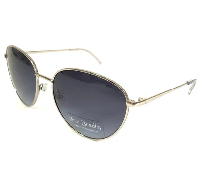 Gafas de sol Vera Bradley Cate Deep Night Paisley DNP montura plateada lentes azules Foto 1 de 4