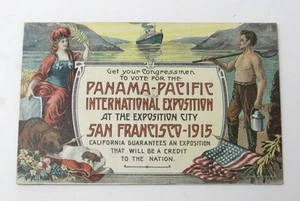 Panama Pacific International Exposition Promotional Postcard 1915 San Francisco - Picture 1 of 2
