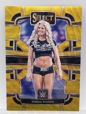 TORRIE WILSON - 2024 WWE SELECT CONCOURSE GOLD WAVE PRIZM - #09/10 - RARE - Image 1 of 4