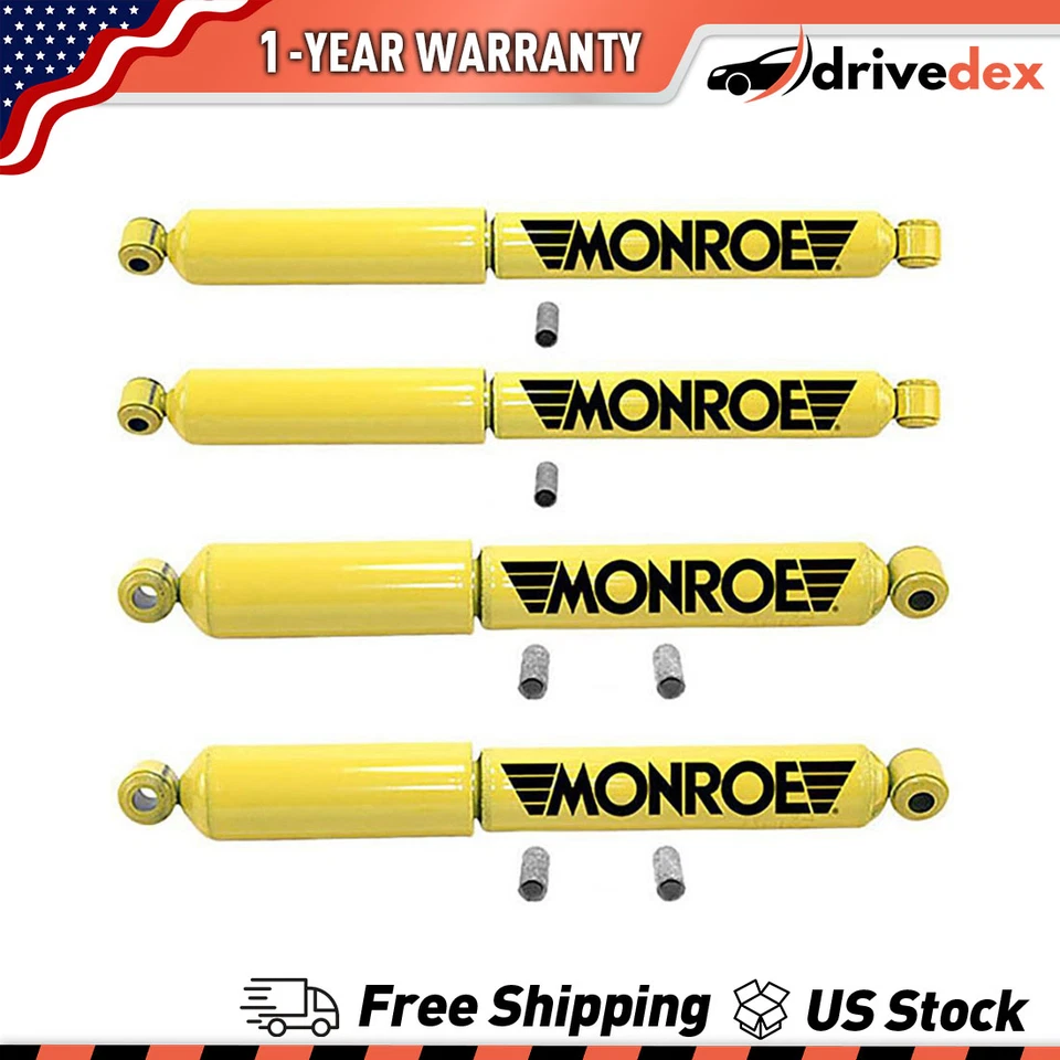 Amortecedor dianteiro traseiro 4 Monroe compatível com 1968 1969 International Harvester M1200 - Imagem 1 de 4