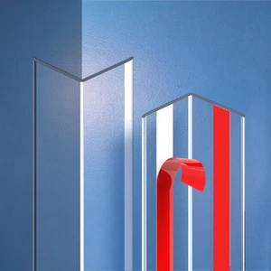Clear Self-Adhesive Wall Corner Protectors-2 PCS of Corner Guards & Edge Prot... - Picture 1 of 8