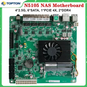 Intel Celeron N5105 N5100 4 Cores 6*SATA3.0 4*2.5G i226 Firewall RouterMainboard - Picture 1 of 18