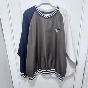Cutter & Buck V Neck Rain Pullover The Witch Logo XXL Brown/cream blue - Picture 1 of 14