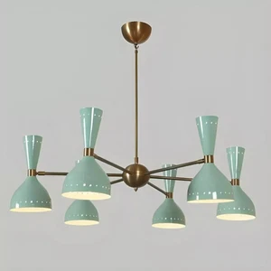 Huge Italian Chandelier- Style Stilnovo Mid Century Sputnik Ceiling Light lamp - Picture 1 of 8