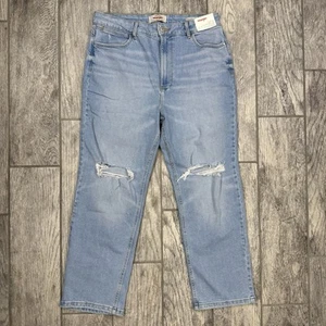 Jeans donna Wrangler vita alta vero taglio dritto crop taglia 12 blu denim 25x30 - Foto 1 di 10