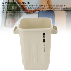 White Kitchen Trash Can Garbage Compost Bin Home Wastebasket Large Capacity For - Picture 1 of 24