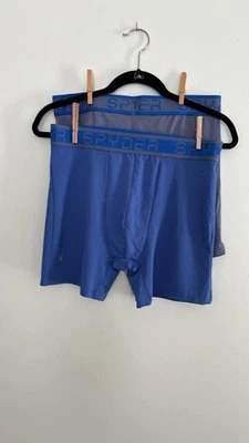Spyder Hombre Med. Juego de 2 pares de calzoncillos boxer azules Foto 1 de 4