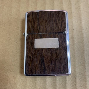 Zippo Lighter 19 1977 Wood Grain Seal Vintage - Picture 1 of 10