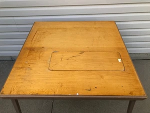Vintage Singer Sewing Machine Table Folding 301 301a? Card Table - Picture 1 of 18