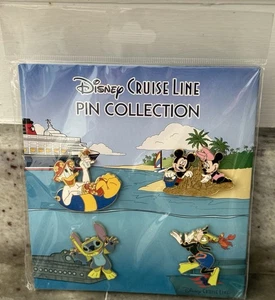 RAR Disney Cruise Line Pin Set Sammlung Stitch Donald Mickey Minnie Goofy Neu - Bild 1 von 9
