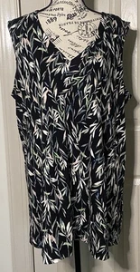 J.Jill Wearever Layering Tunic Tank BLKWTCFERN  Size 2X  NWT  $59. - Picture 1 of 6