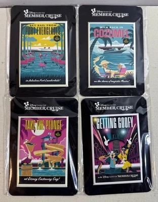 Juego de 4 imanes de ubicación Disney Vacation Club DVC Member Cruise 2025 Foto 1 de 2