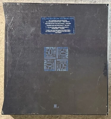 MILES DAVIS Kind of Blue 50th DVD CD BLUE Vinyl LP SEALED Box Set - Image 1 of 4