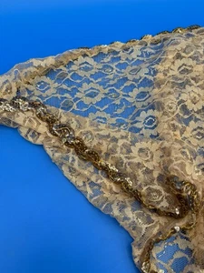 Vintage Schal oder evtl. Kommodenschal oder katholische Mantilla Kapelle Schleier - Bild 1 von 4