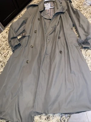 Gabardina vintage para hombre Aquascutum caqui/verde L Foto 1 de 4