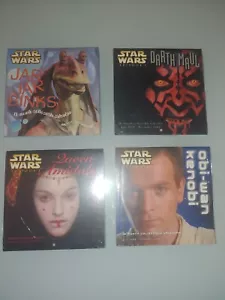 STAR WARS EP. I :SET OF 4: CALENDARS KENOBI PADME BINKS DARTH MAUL NEW SEALED! - Picture 1 of 10