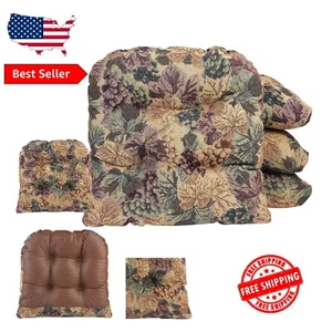 Durable U-Shaped Non-Slip Dining Chair Cushions - 4-Pack, Stylish & Functional - Picture 1 of 8