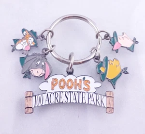 Disney Winnie The Pooh 100 acres Parque Estatal Llavero Eeyore Piglet Tigger - Imagen 1 de 5