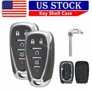 2 Replacement For 2016-2022 Chevy Camaro Cruze Sonic Camaro Key Fob Remote Shell - Picture 1 of 7