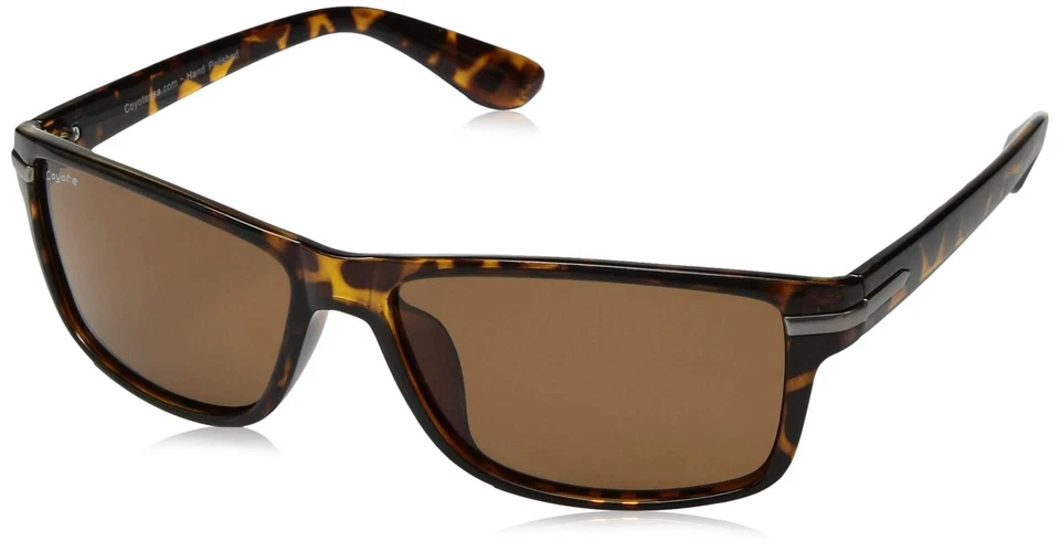 Coyote Eyewear Fashion Polarized Sunglasses, Tortoise Frame, Brown Lens - Image 1 of 4