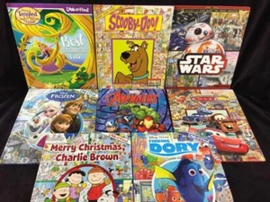 SET B: 8 SUCHEN UND FINDEN große HC-Bücher, Charlie Brown Weihnachten, gefroren, Scooby-Doo - Bild 1 von 3
