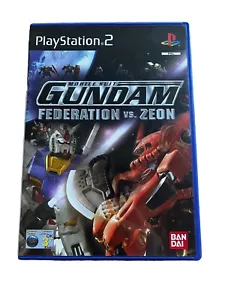 Mobile Suit Gundam Federation vs Zeon Playstation 2 PS2 PAL COMPLETE Mint - Picture 1 of 4