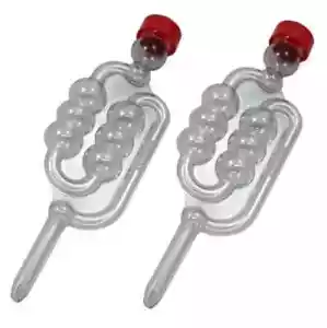 2 Bubbler Airlock traps for home brew wine making fermentaion. New. - Picture 1 of 1