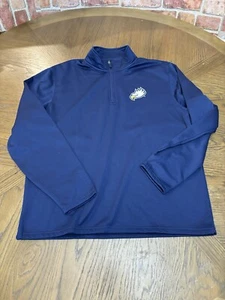 FGCU Florida Golf Coast Quarter Zip Sweatshirt J.America Men’s Large Blue - Picture 1 of 8