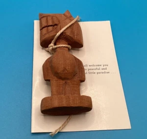 Laughing God of Mount Kenya Wood Figure Mount Kenya Safari Club Souvenir - Picture 1 of 4
