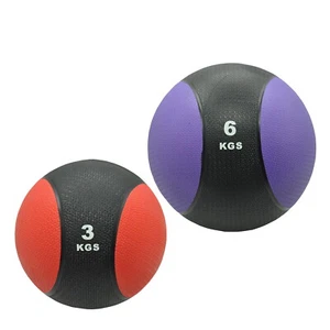 3kg + 6kg Commercial Rubber Medicine Ball Set / Gym Fitness Fit Exercise Ball - Picture 1 of 5