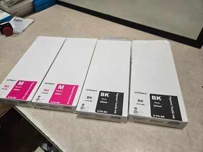 X4 Lot Roland Pigment Textile Ink Magenta Black S-PG-MG S-PG-BK - Image 1 of 4